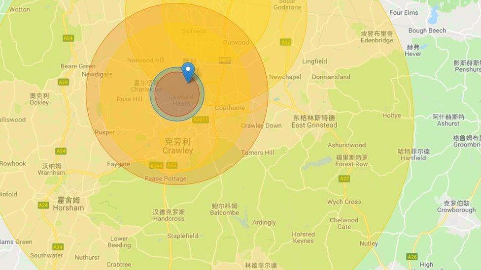 Gatwick geo-fencing