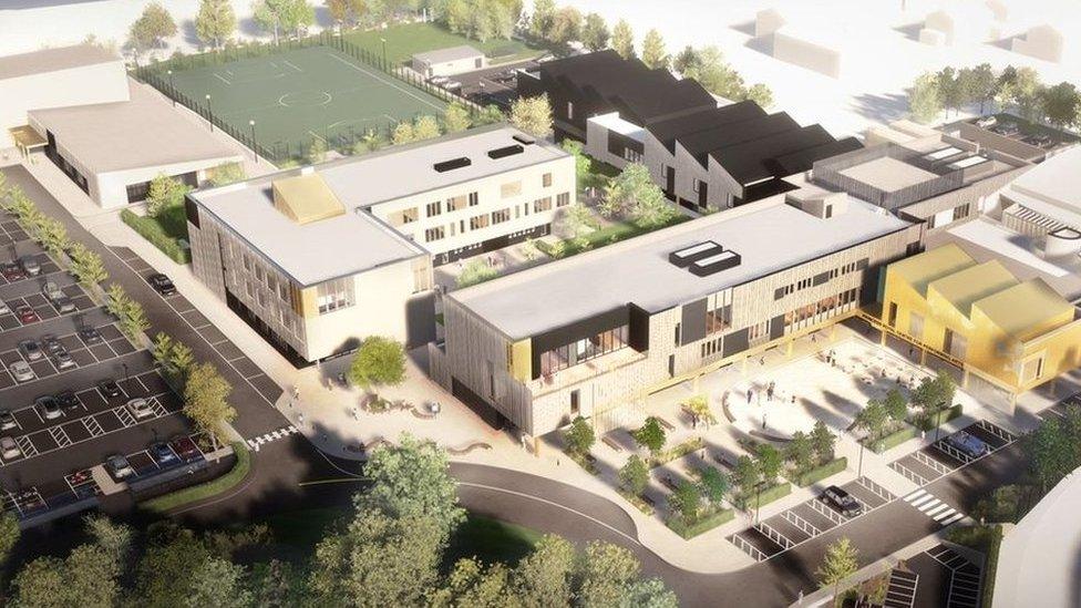 Drawing of proposed Guernsey sixth form plans