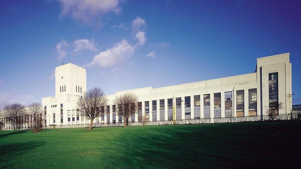 The former Littlewoods Pools building