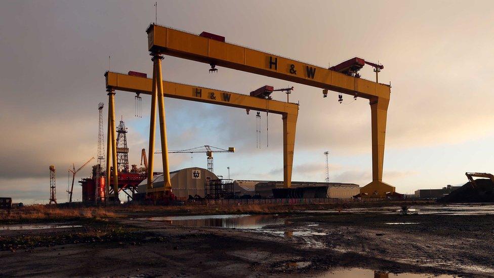 Harland and Wolff cranes Belfast