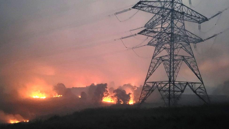 Wildfire near Cannich