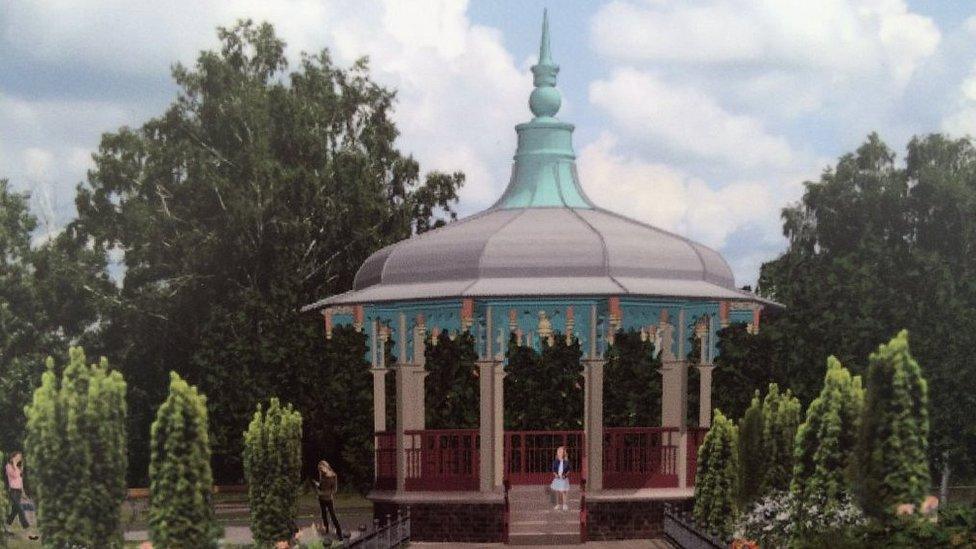 Plans for bandstand