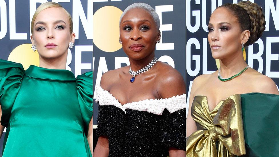 Jodie Comer, Cynthia Erivo and Jennifer Lopez