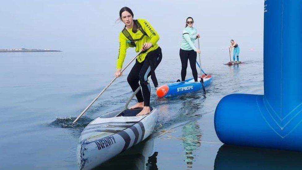 Paddleboarder Molly McKibben