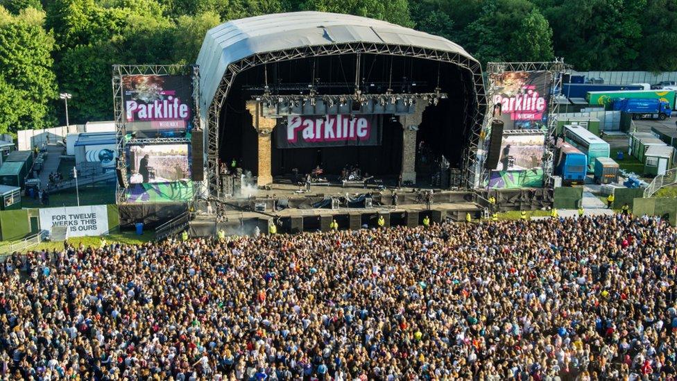 aerial view of a previous parklife