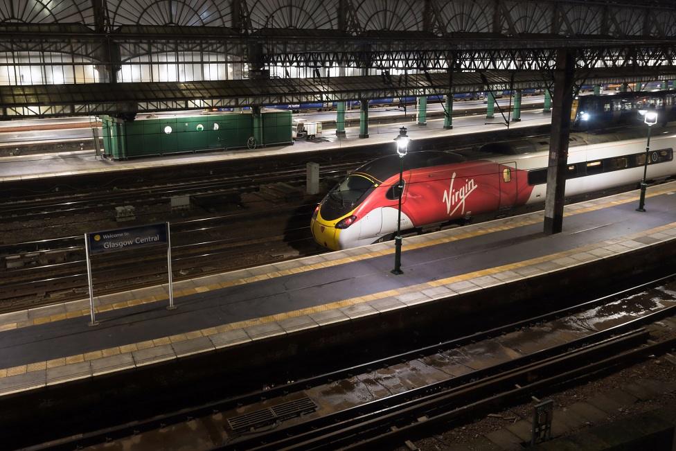 Virgin train at Glasgow Central