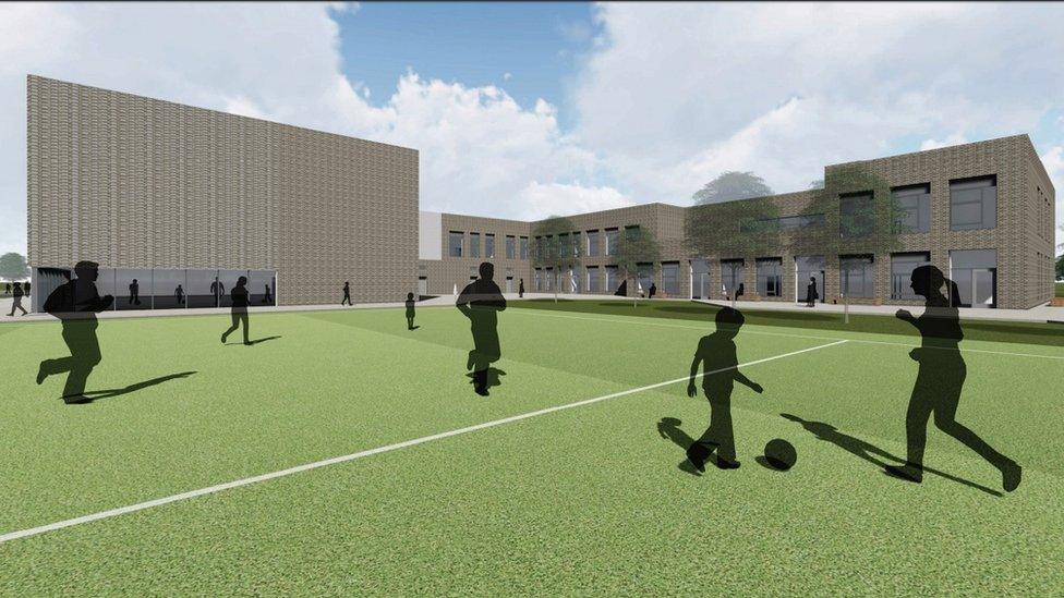 Sports hall and lower school design