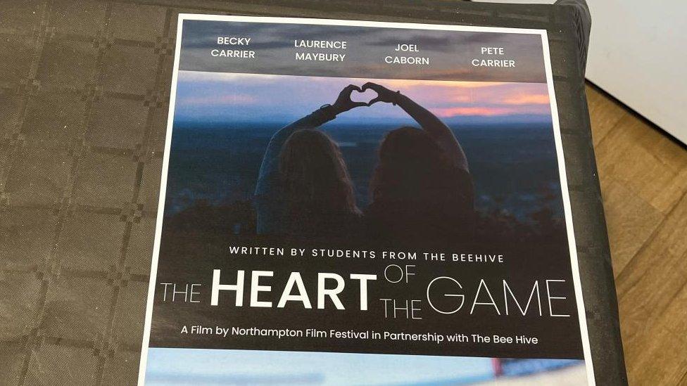 Poster for The Heart of the Game written by students from the Bee Hive