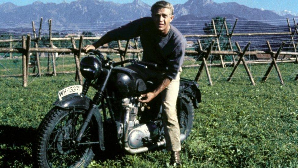 Steve McQueen in The Great Escape