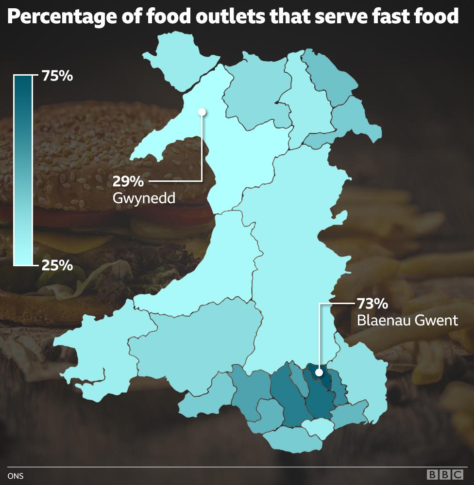 Map of Wales