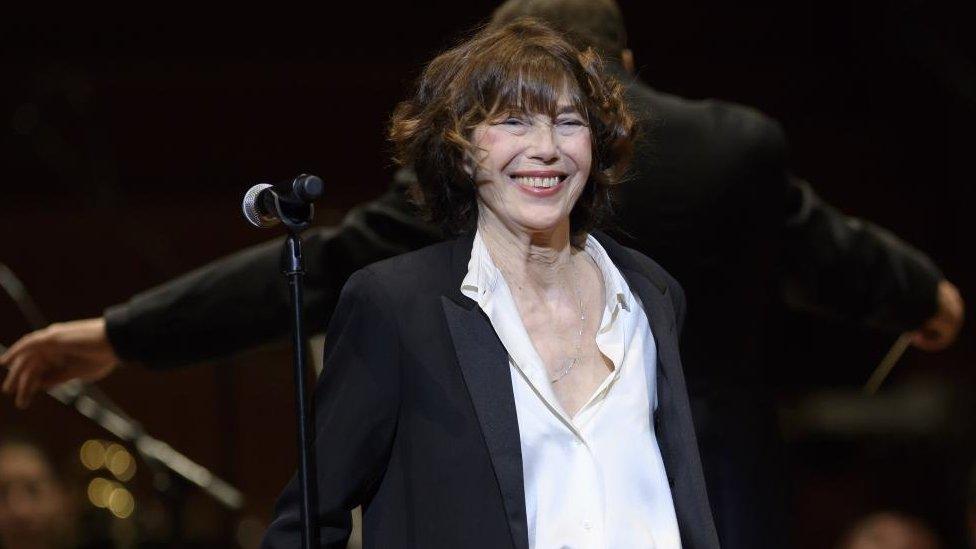 British actress and singer Jane Birkin performs on stage at the Festival Antigel in Geneva, Switzerland, 09 February 2018