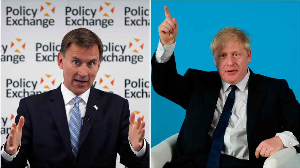 Jeremy Hunt and Boris Johnson