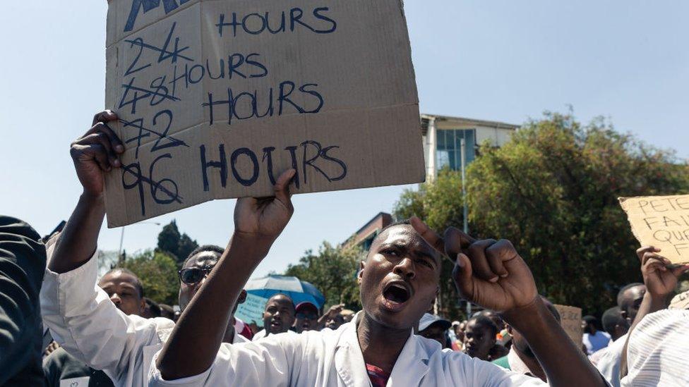 Doctors on strike