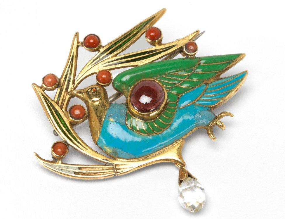 Charles Ricketts' brooch for Katherine Bradley and Edith Cooper