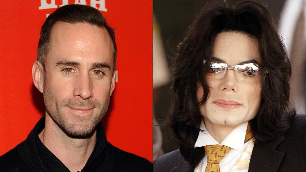 Joseph Fiennes and Michael Jackson