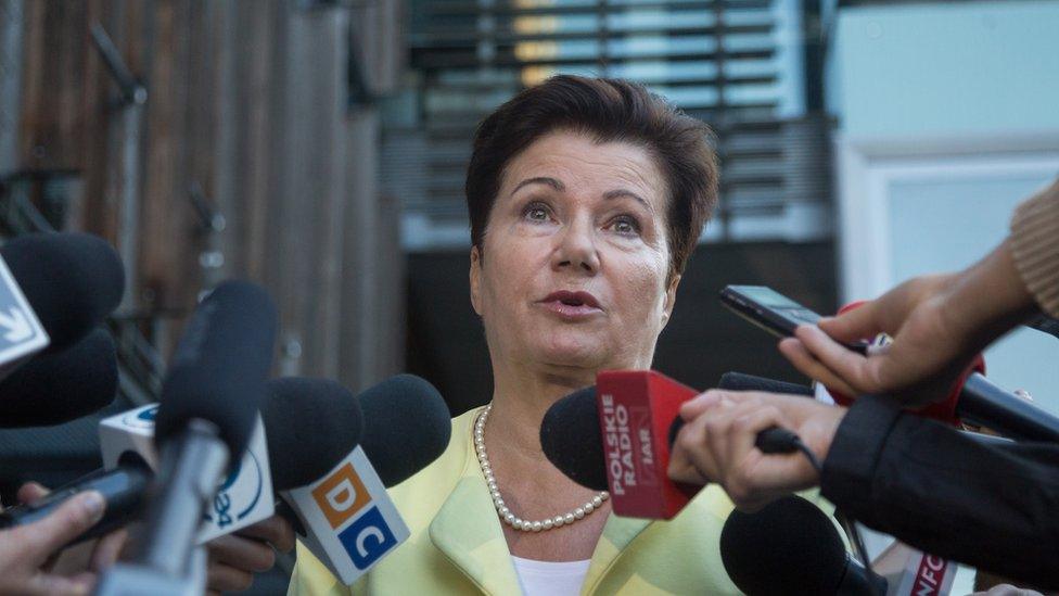 File pic of Mayor of Warsaw, Hanna Gronkiewicz-Waltz