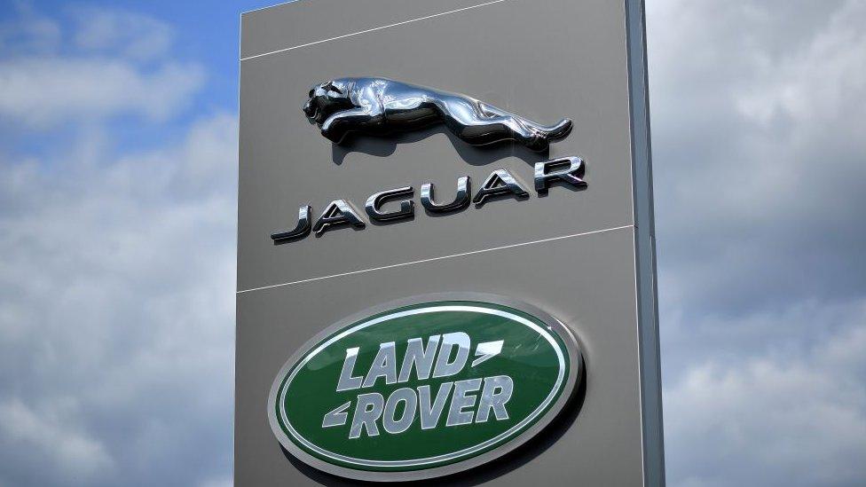 Jaguar Land Rover sign