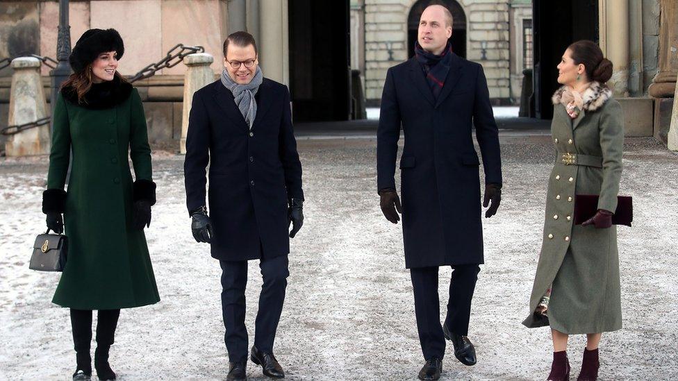 Duchess of Cambridge, Prince Daniel, Prince William, Crown Princess Victoria