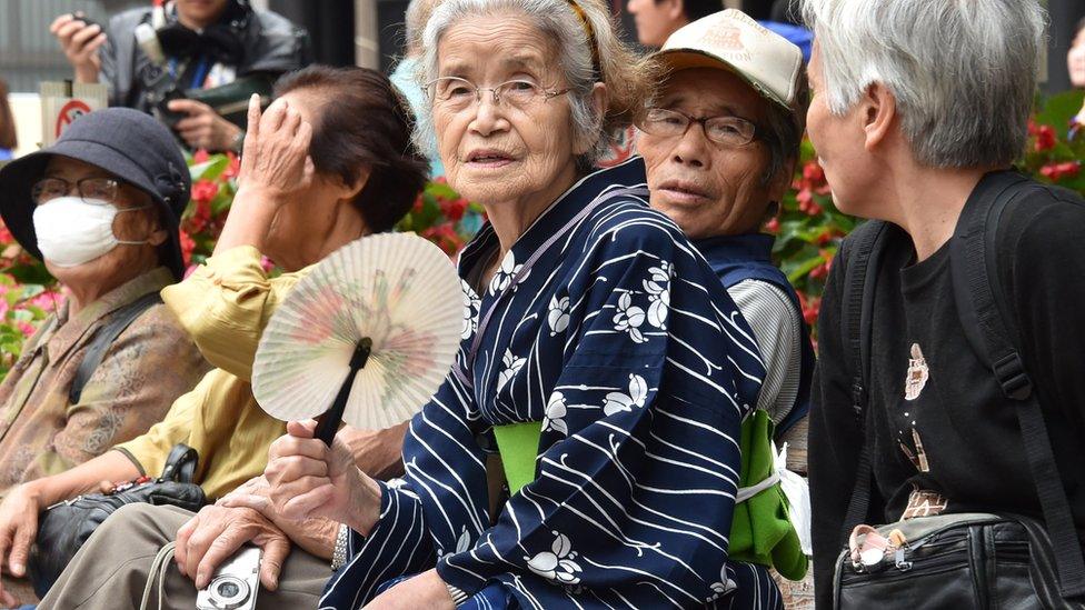 elderly Japanese