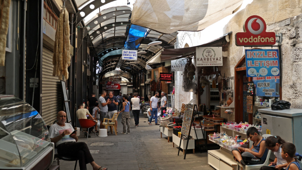 A busy market