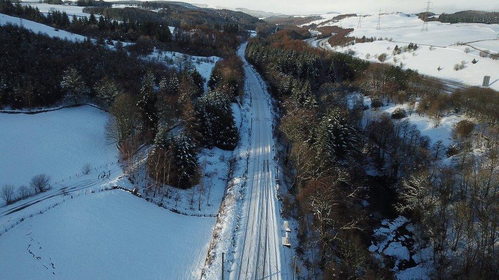 Railway line at Beattock