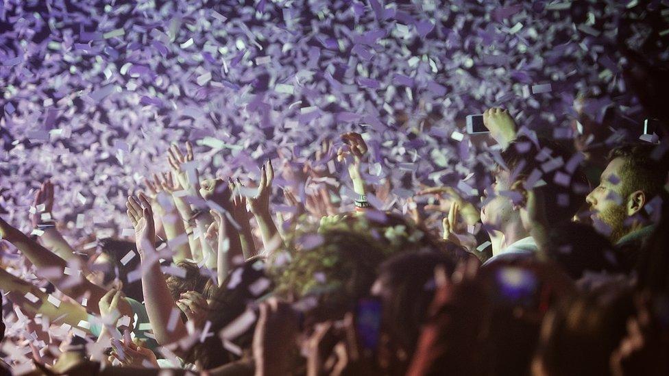 Audience at a gig