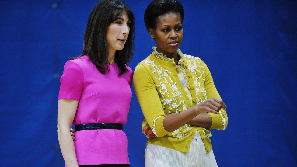 Samantha Cameron and Michelle Obama