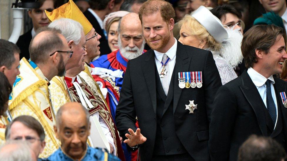 Prince Harry at coronation