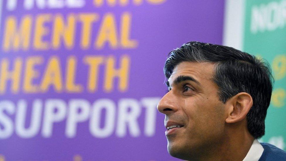 Rishi Sunak at Berrywood Hospital in Northampton