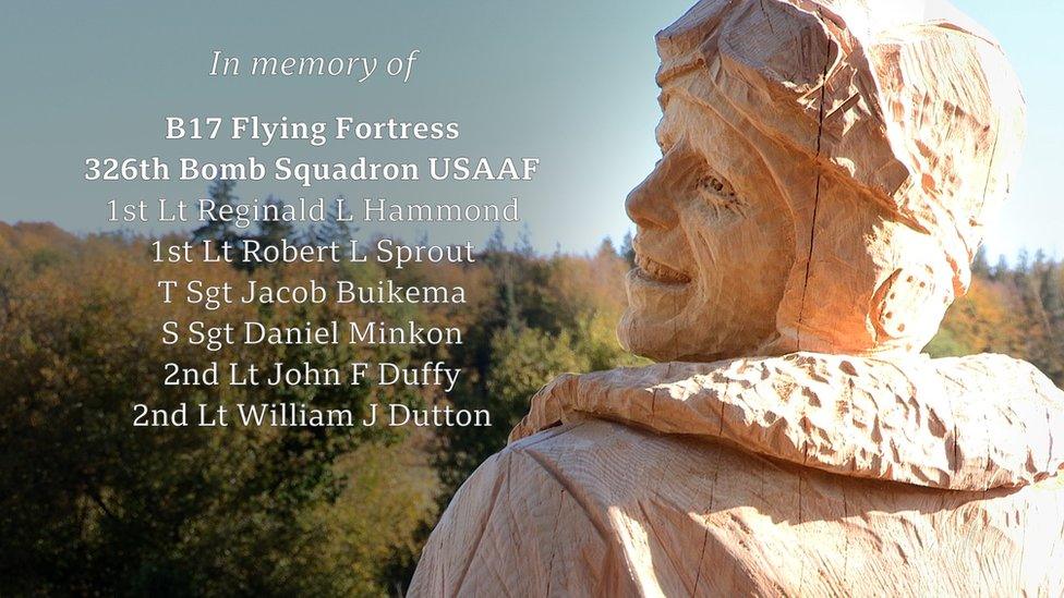 Memorial to those who died at Highclere during WW2