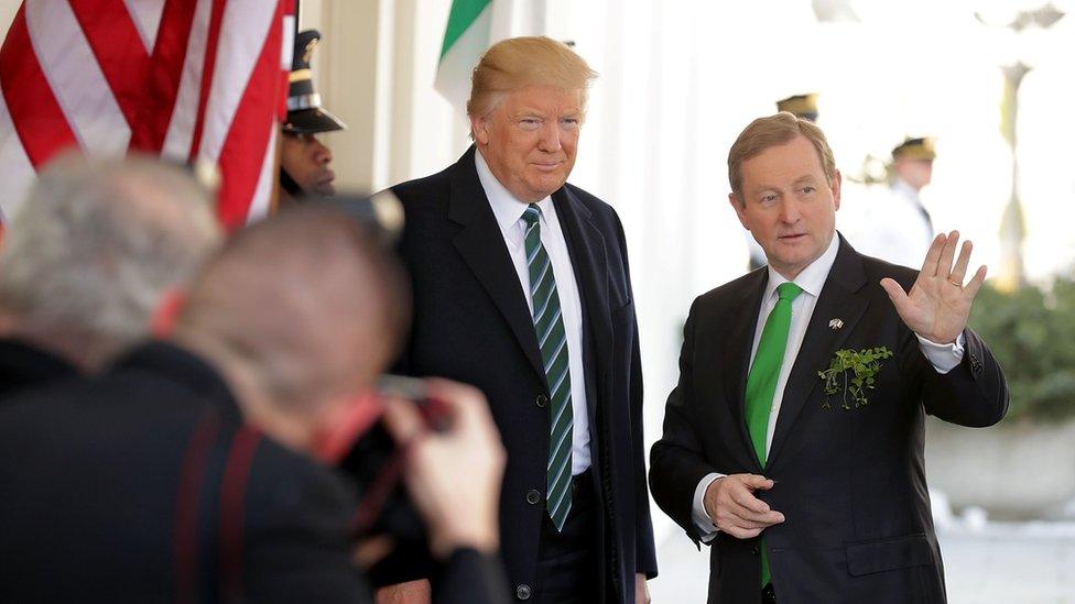 Donald Trump and Enda Kenny