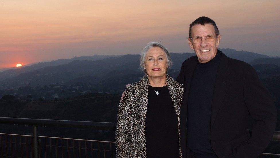 Susan Bay and Leonard Nimoy