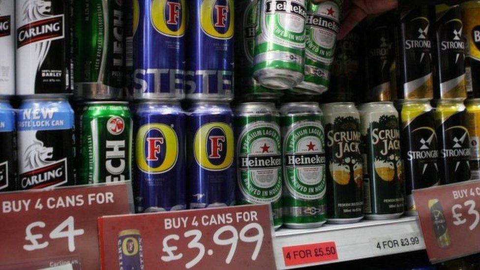 Lager and cider cans for sale