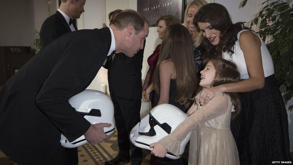 Prince William meets 8-year-old Star Wars fan Eloisa Lerner