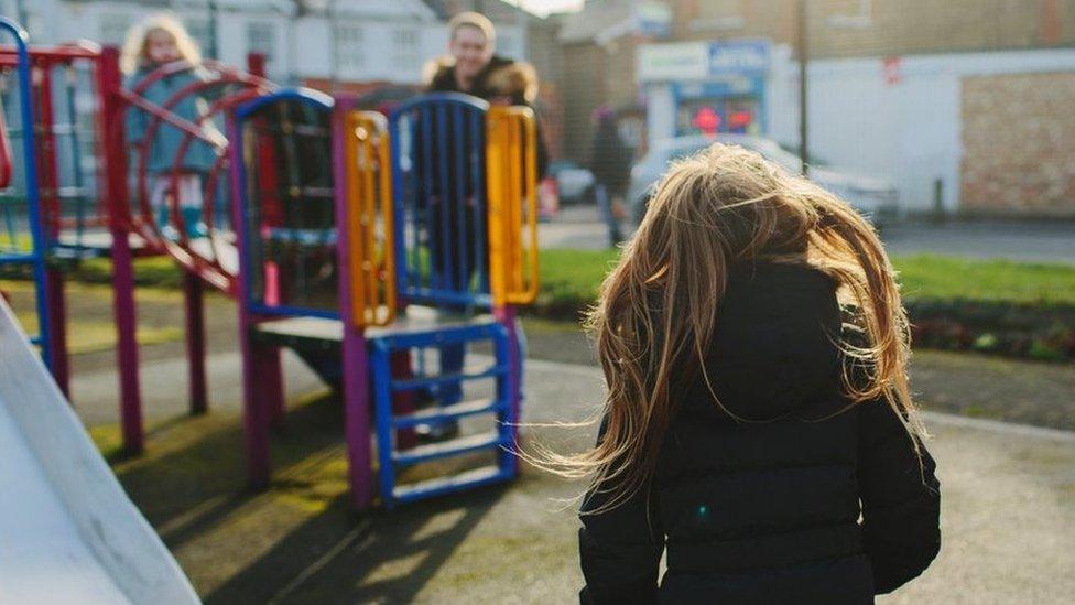 Child in playground