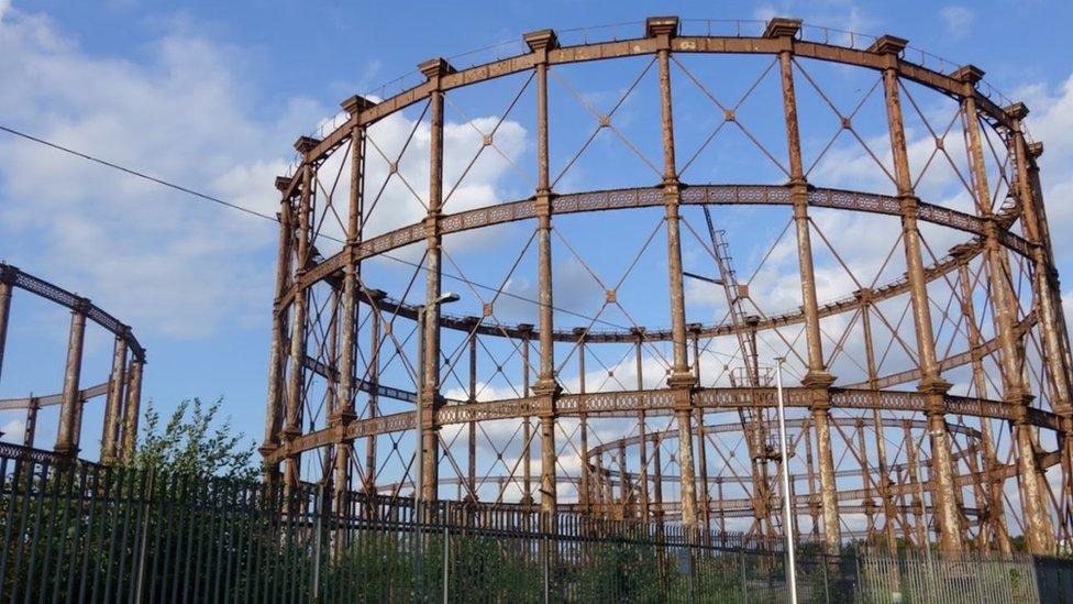 Bromley-by-Bow gasholders, London