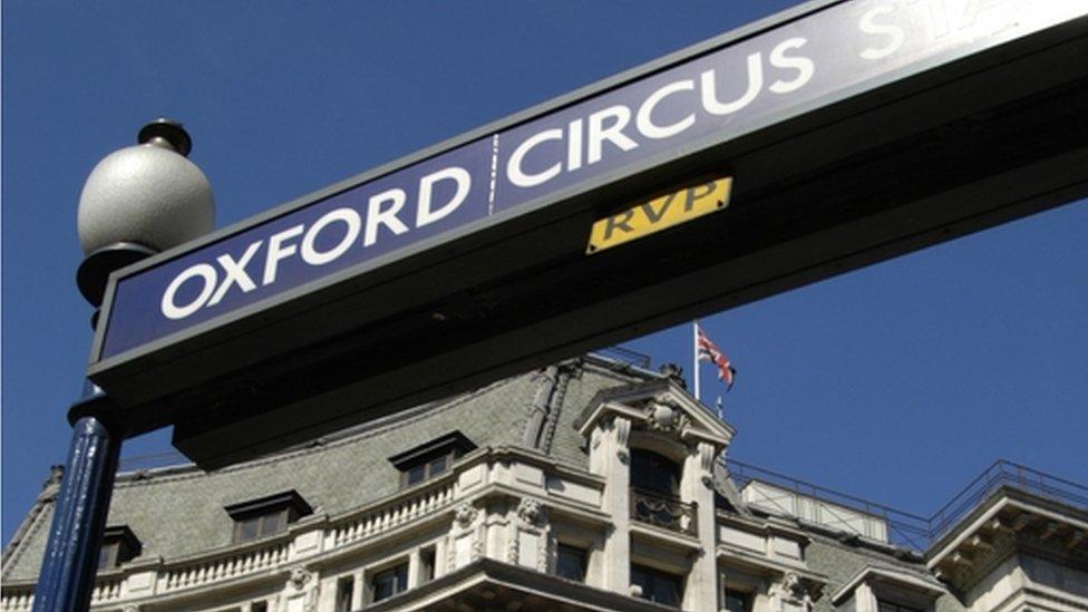 Oxford Circus tube station