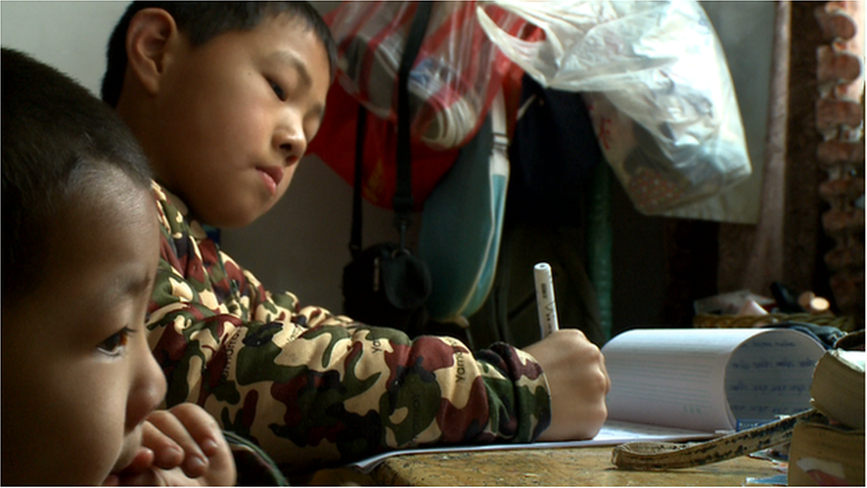 Mr and Mrs Zhang, who live in the village of Beigaoli, in eastern China's Shandong province, have two boys