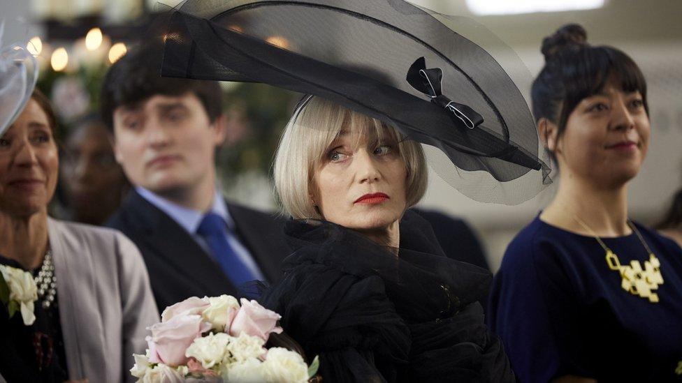 Dame Kristin Scott Thomas in One Red Nose Day and a Wedding