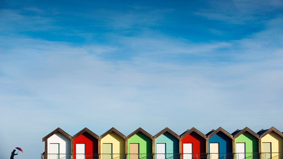 Beach Huts at Blyth.