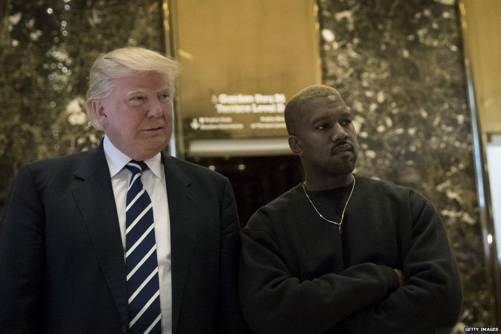 Donald Trump and Kanye West