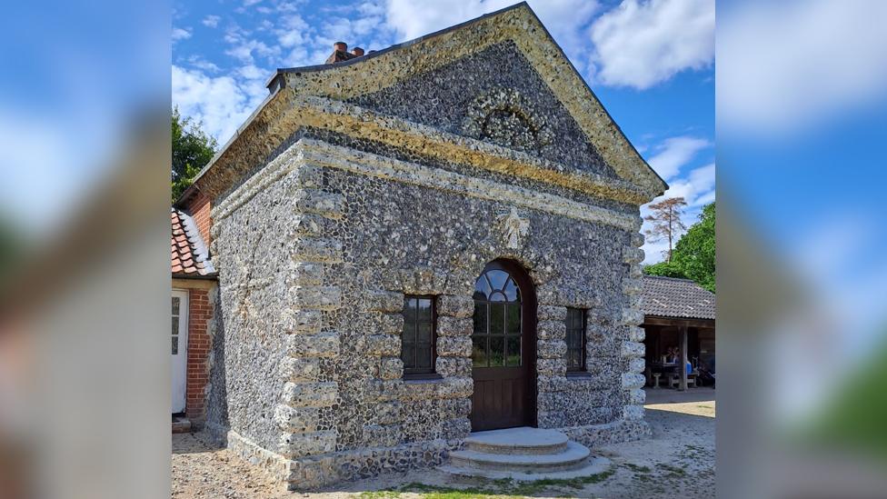 A newly restored Shell House