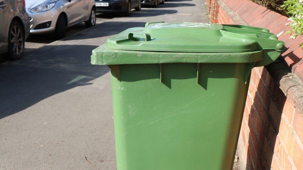 A green bin