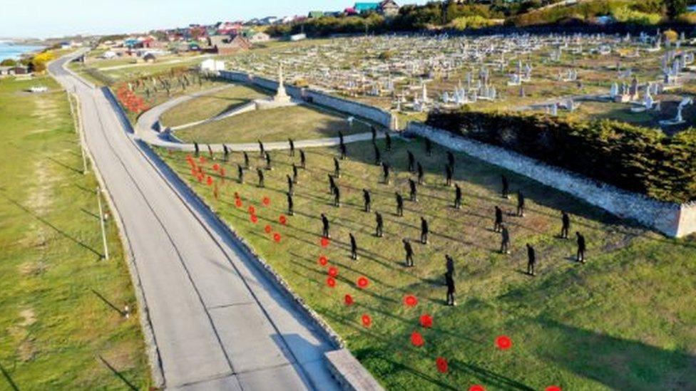 Falkland Islands display