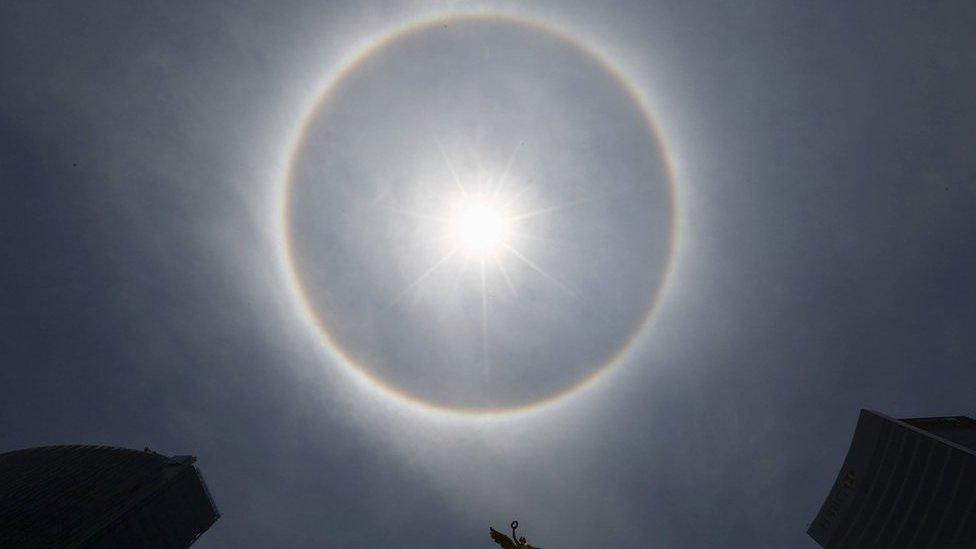 A solar halo in Mexico