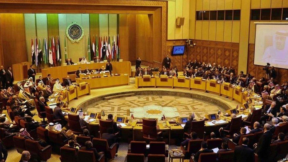 Emergency session of Arab League foreign ministers in Cairo (11/03/2016)
