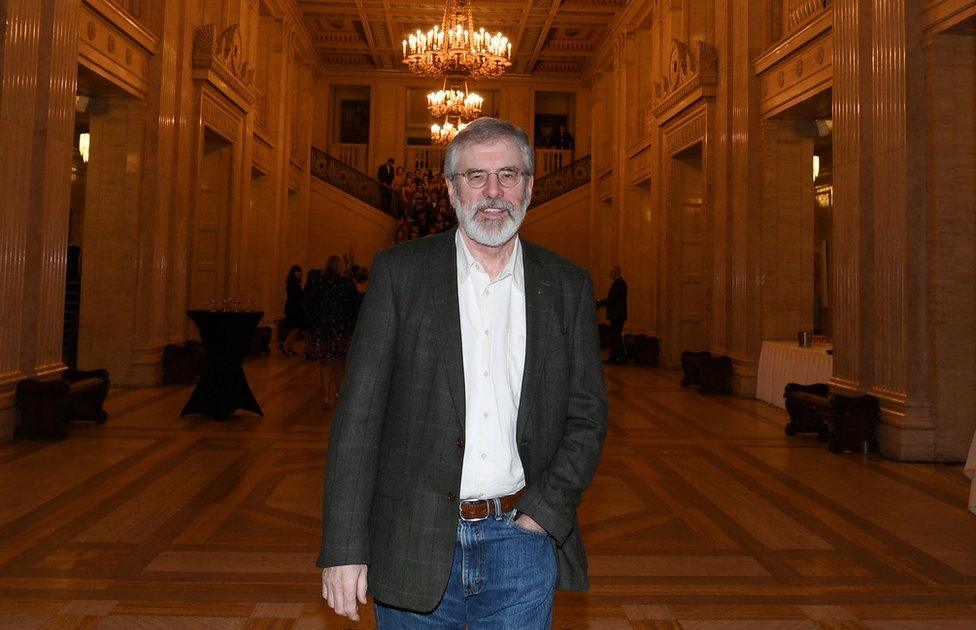 Gerry Adams on his last night as leader