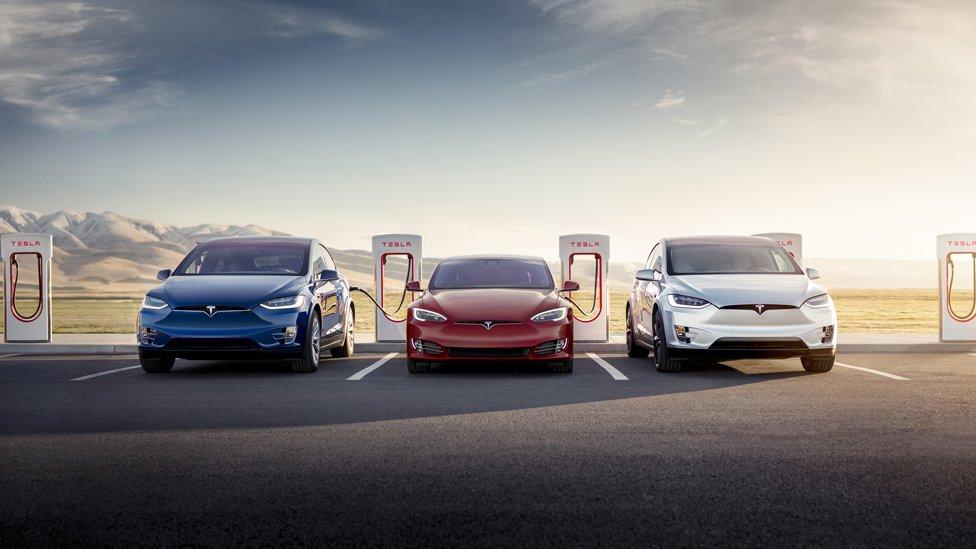 Tesla superchargers