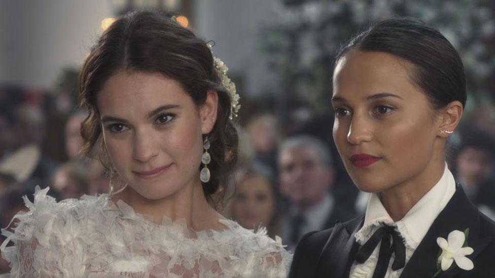 Lily James and Alicia Vikander