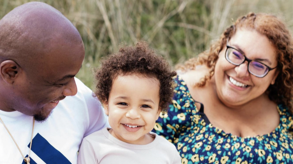 Shekiel with his parents